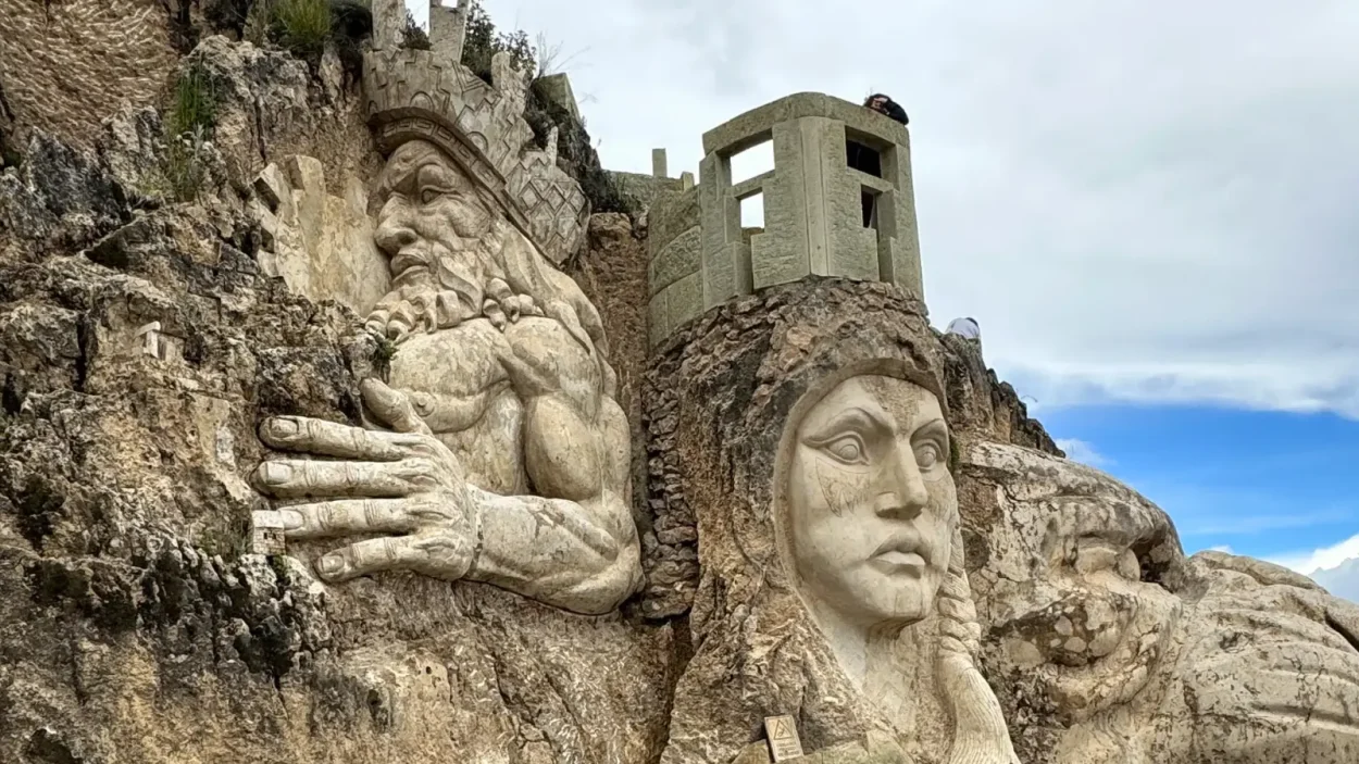 Giant stone sculptures of Apukunaq Tianan (Abode of the Gods) near Cusco