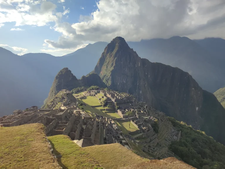 Classic view of Machu Picchu with Huayna Picchu behind
