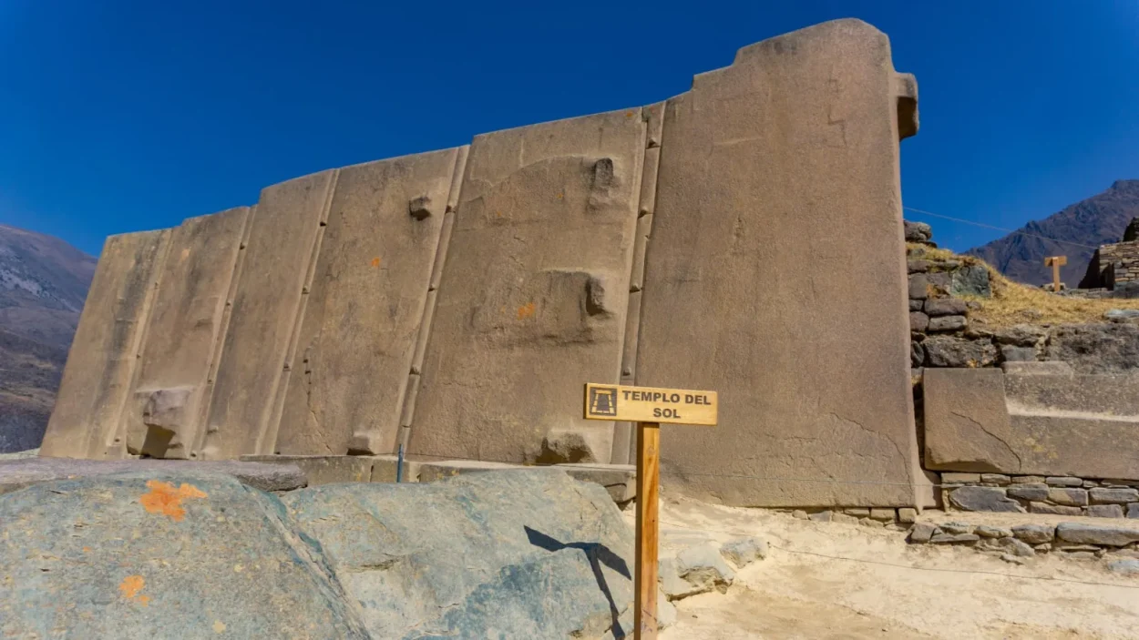 Monoliths of the Temple of the Sun at Ollantaytambo